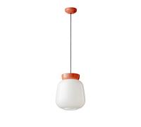 Sospensione Vintage Piccola Decò Corcovado Ceramica-Vetro Poke-Bianco E27