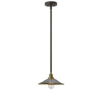 Sospensione Vintage Rigby Acciaio Bronzo Buckeye 1 Luce E27