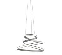 SOSPENSIONE VUELTA A LED SILVER 3000K 2500LM 50W DIMMERABILE D.57CM