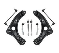 Sospensioni Braccio Compatibile Con Nissan Per Versa 2013-2019 Per Micra 2015-2017 8 Pezzi Braccio Controllo Con Kit Collegamento Barra Antirollio Con Giunto Sferico K621577 K621576 ES801200