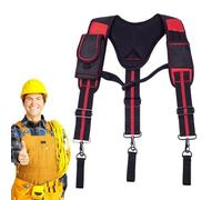 Sospensori Per Cintura Porta Attrezzi Da Uomo - Imbracatura da Carpentiere Regolabile,Imbracatura di Sicurezza Traspirante per Elettricisti Falegnami, Cintura Portaoggetti
