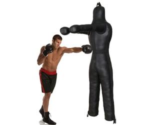 Sospeso Dummy, Judo Grappling Dummy, MMA manichino da lotta, Karate Training Dummies, per Posizione in piedi Manichino Wrestling Arti Marziali Boxe, NON Riempito ( Color : B Black , Size : 185cm )