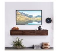 Sospeso Mobile TV sospeso da 59''/70,8'' con 3 ante, centro di intrattenimento a parete con ripiano aperto portaoggetti, supporto da tavolo for console multimediale for soggiorno, camera da letto Port