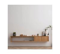 Sospeso Mobile TV sospeso, mobile TV a parete da 70,8''/78,7'', mensole sospese con anta, console multimediale moderna for intrattenimento in legno, grande panca TV for soggiorno, camera da letto Port