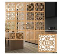sospeso pannello schermo di legno solido sottile, Pannello divisorio for ambienti sospeso in legno e plastica, naturale, dimensioni multiple, confezione multipla(39x39cm,15Pcs)