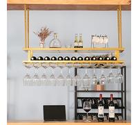 Sospeso Vino Porta Bicchiere,Consiglio Dei Ministri Sottosopra Bar Scaffale | 100 120 150 180 200cm Scaffale Di Esposizione Di Stoccaggio Del Vino, Salvaspazio, Con Viti(200cmx30cm)