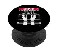 sospetta parole preferite sono mie no lasciami solo divertente solitario PopSockets PopGrip Adesivo