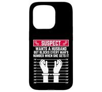 sospettato vuole un marito ma blocca il numero di ogni uomo donna Custodia per iPhone 15 Pro