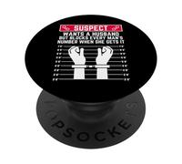 sospettato vuole un marito ma blocca il numero di ogni uomo donna PopSockets PopGrip Adesivo