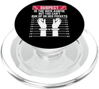sospetto è la ricca zia ma non puoi correre su di lei PopSockets PopGrip per MagSafe