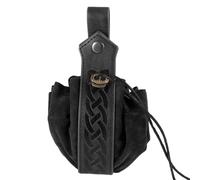 Sospetto In Pelle - Sospensione In Pelle | Pura Con Cordino Portatile In Pelle Borsa In Moneta Retro, Piccola Borsa In Pelle PU In Pelle, Borsa Da Cintura Vintage Per Quotidiano E Cos, Nero , Se