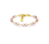 Sospiri Venezia - Bracciale da Donna con 14 Cristalli di Boemia diametro 6 mm, Braccialetto Originale, Gioiello Ideale per Regalo, Made in Italy con Certificato (lilla)