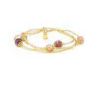 Sospiri Venezia Bracciale Donna Vetro Murano con Perle | Confortevole ed Elegante | Idea Regalo con Scatola Inclusa e Certificato | Per Mamma, Fidanzata, Amica (Oro Rosa-Lilla)
