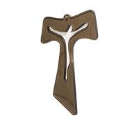 Sospiri Venezia Crocifisso in Vetro di Murano Decorato Croce Religiosa da Parete Oggetti Venezia Idea Regalo Made in Italy (cm 21x32)