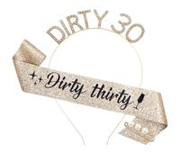 SOSPIRO Dirty Thirty - Set di accessori per capelli da donna per il 30° compleanno, accessorio decorativo per feste