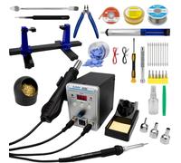 SOSS GAMING Kit completo di saldatura per controller per videogiochi - Aria calda e saldatore per PlayStation, Xbox, Nintendo Switch - Strumenti di modding, dissaldatura e rilavorazione