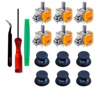 SOSS GAMING® Kit di aggiornamento per joystick effetto Hall per controller Dualsense Playstation 5, corregge joystick drift, rotti e allentati (confezione da 6)