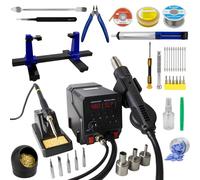 SOSS GAMING Kit di saldatura completo per controller per videogiochi professionale - Aria calda e saldatore per PlayStation, Xbox, Nintendo Switch - Strumenti di modding, dissaldatura e rilavorazione