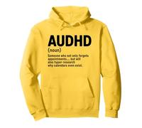 Sostantivo AuDHDH neurodivergente per la consapevolezza dell'autismo Felpa con Cappuccio
