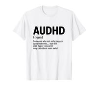 Sostantivo AuDHDH neurodivergente per la consapevolezza dell'autismo Maglietta