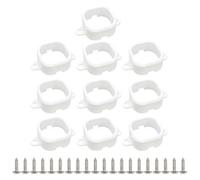 Sostegni per Luci LED - 10 Pezzi Supporti Parete con 20 Viti - Clip Fissaggio Impermeabili per Viale Ponte Passaggio Giardino Esterno Cortile Terrazzo
