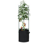 Sostegni Pomodori con Sacchetti Piante 4pz 116 cm Acciaio e PP