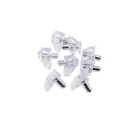 sostegno dello scaffale di plastica trasparente, Borchie for Mensole Mollette Acciaio Plastica for Ripiani In Laminato Vetro Trasparente Bianco 100/200 pz(Transparent,100pcs)