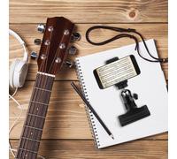 Sostegno Per Cellulare Supporto Telefono Chitarra Morsetto Leggio