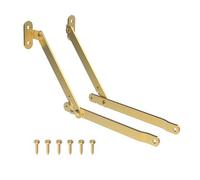 Sostegno per coperchio placcato in ottone resistente, cerniere di supporto per reception, baule, baule | M-108