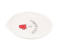 Sostegno per Cucchiaio in Ceramica, Elegante, per Utensili da Cucina | Superficie Liscia, Facile da Riporre, Accento Decorativo, per Tavola e Festa, Adatto a Cucchiai da Tè