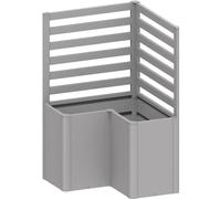 Sostegno per piante Biohort per forma a L 100 cm Argento met 2 pz Argento-metallizzato