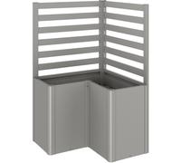 Sostegno per piante Biohort per forma a L 100 cm Grigio quarzo met 2 pz Grigio quarzo metallizzato