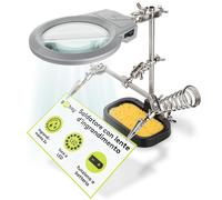 SOSTEGNO SALDATURA GHISA LENTE PROTEZIONE SUPPORTO REGOLABILE FISSO MANI LIBERE