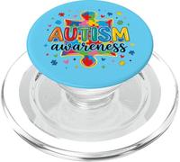 Sostenere la consapevolezza dell'autismo colorato puzzle pezzo mamma papà bambini PopSockets PopGrip per MagSafe