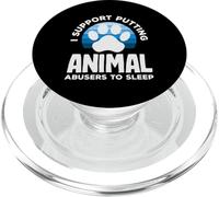 Sostengo che gli abusatori di animali dormano i diritti degli animali PopSockets PopGrip per MagSafe