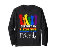 Sostengo i Miei Amici LGBTQ+ Maglia a Manica