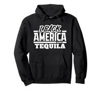 Sostengo l'orgoglio Patriottico del Bere America e Tequila Felpa con Cappuccio