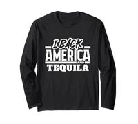 Sostengo l'orgoglio Patriottico del Bere America e Tequila Maglia a Manica