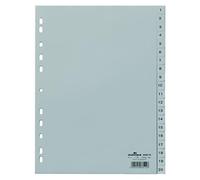 Sostenibile 6522 - 10 NUMERIC Tab Index polipropilene (PP) grigio divisore Ran