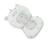 Sostenitore del Bagnetto per Neonati, Cuscino per Sedile Regolabile per Vasca da Bagno Pieghevole Morbido per Bagno per Bambini (Stelle azzurre)