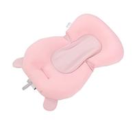 Sostenitore del Bagnetto per Neonati, Cuscino per Sedile Regolabile per Vasca da Bagno Pieghevole Morbido per Bagno per Bambini (Orso rosa)