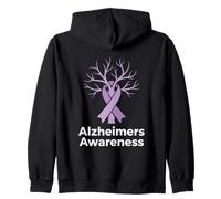 Sostenitore della consapevolezza dell'Alzheimer Badante per la Salute del Cervello Felpa con Cappuccio