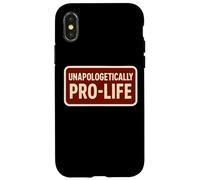 Sostenitore senza scuse a favore della vita contro l'aborto Pro Life Custodia per iPhone X/XS