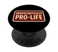 Sostenitore senza scuse a favore della vita contro l'aborto Pro Life PopSockets PopGrip Adesivo