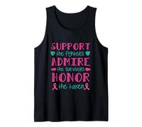Sostieni Ammira Onore The Taken Pink Ribbon Fighter Survivor Canotta