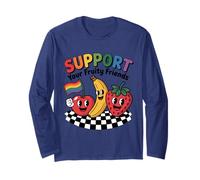 Sostieni i tuoi amici fruttati Gay Pride Mese Maglia a Manica