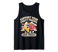 Sostieni i tuoi amici fruttati Love Freely Pride LGBTQ Canotta