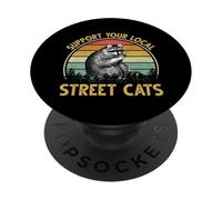 Sostieni i tuoi gatti di strada locali PopSockets PopGrip Adesivo