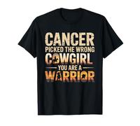 Sostieni Il Cancro Scelto la Cowgirl sbagliata Sei Un Guerriero Maglietta