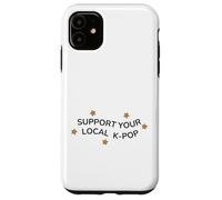 Sostieni il tuo abbigliamento per fan K-Pop locale KPOP regalo per gli amanti della musica Custodia per iPhone 11